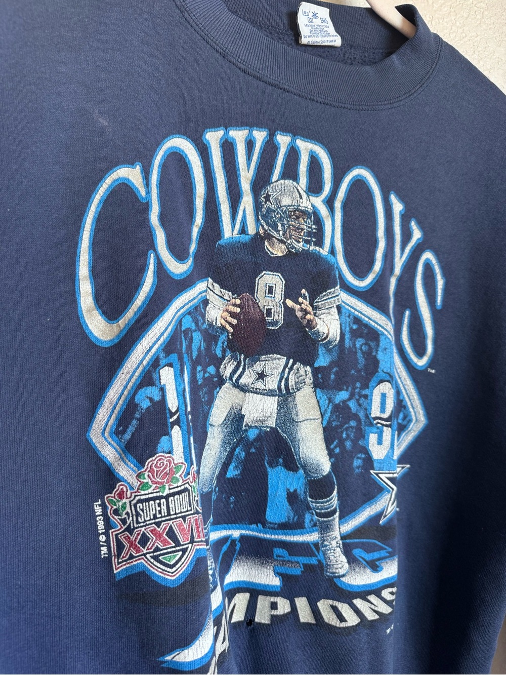 Vintage Dallas Cowboys AFC Champions Sweatshirt - Picture 4 of 5